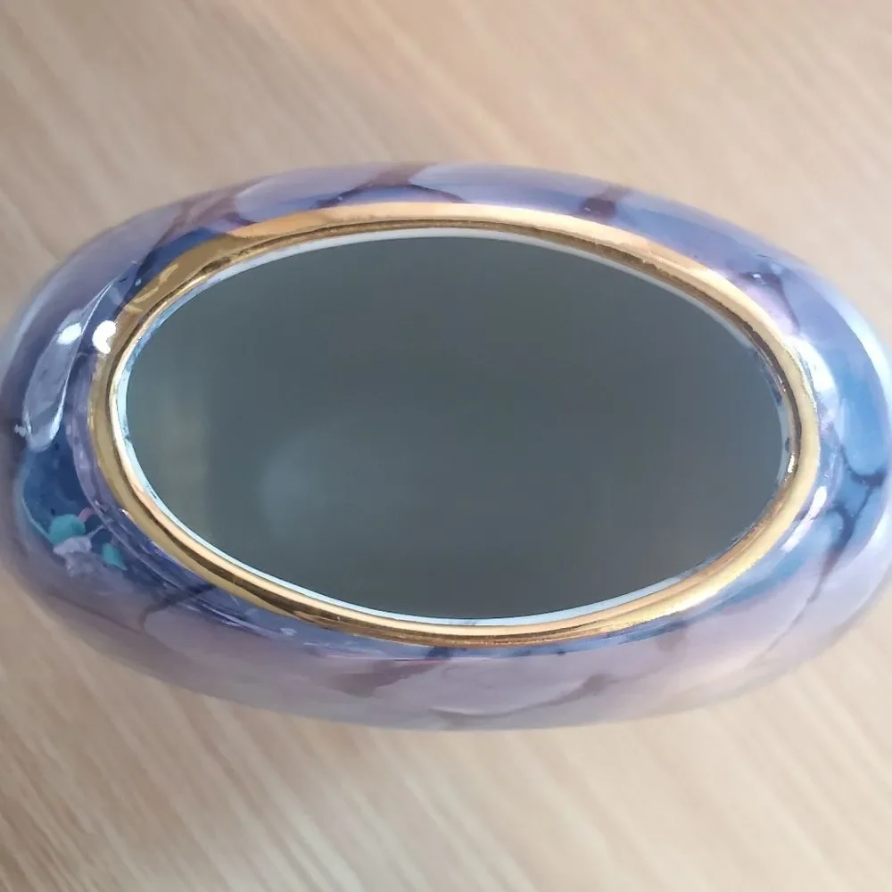 The Art Of Chokin 24k Gold Edged Made In‎ Japan Vase